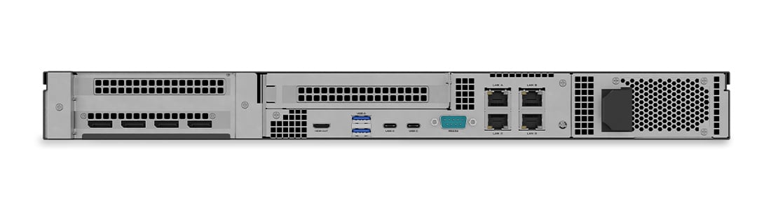Rückansicht des Q-SYS VSA-100
