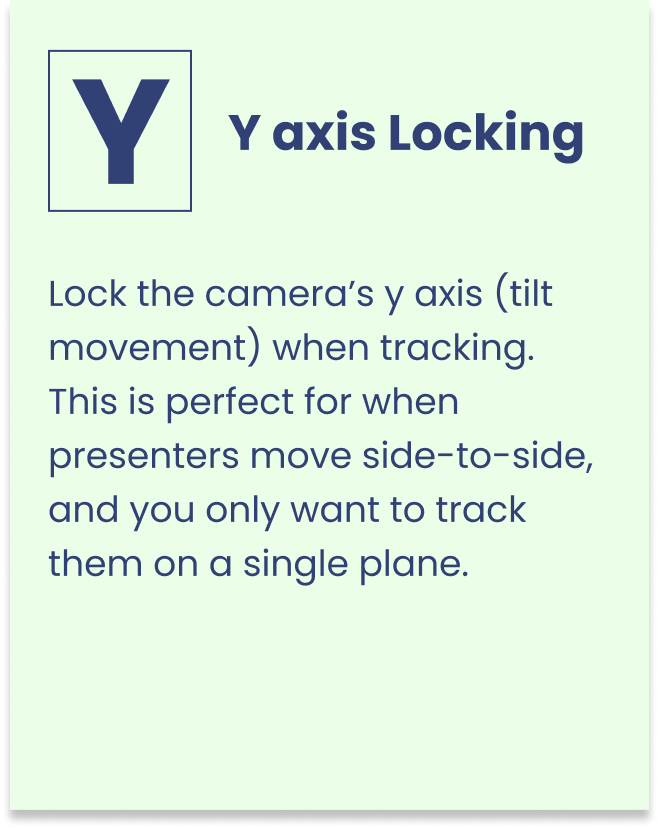 Definition der Y-Achsen Verriegelung