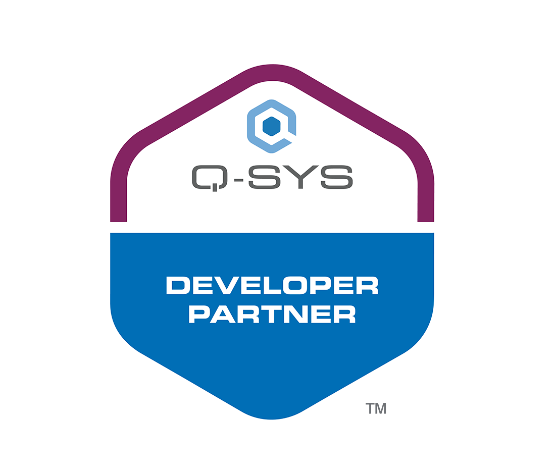 Q-SYS Developer Partner Logo