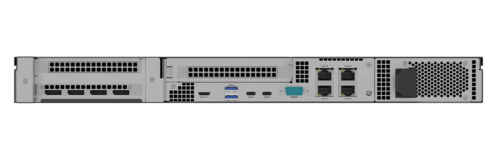 Rückansicht des Q-SYS VSA-100