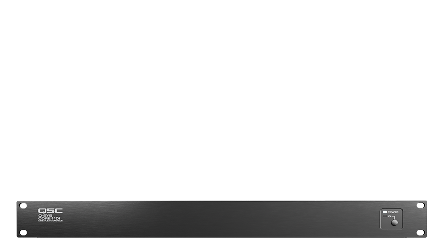 Frontansicht eines Q-SYS Core 110f