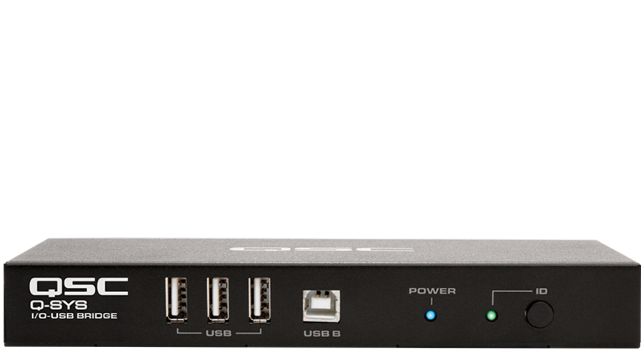 Frontansicht einer Q-SYS I/O Bridge