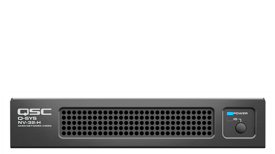 Frontansicht eines Q-SYS NV-32-H