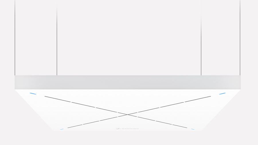Ansicht eines Sennheiser Deckenmikrofons