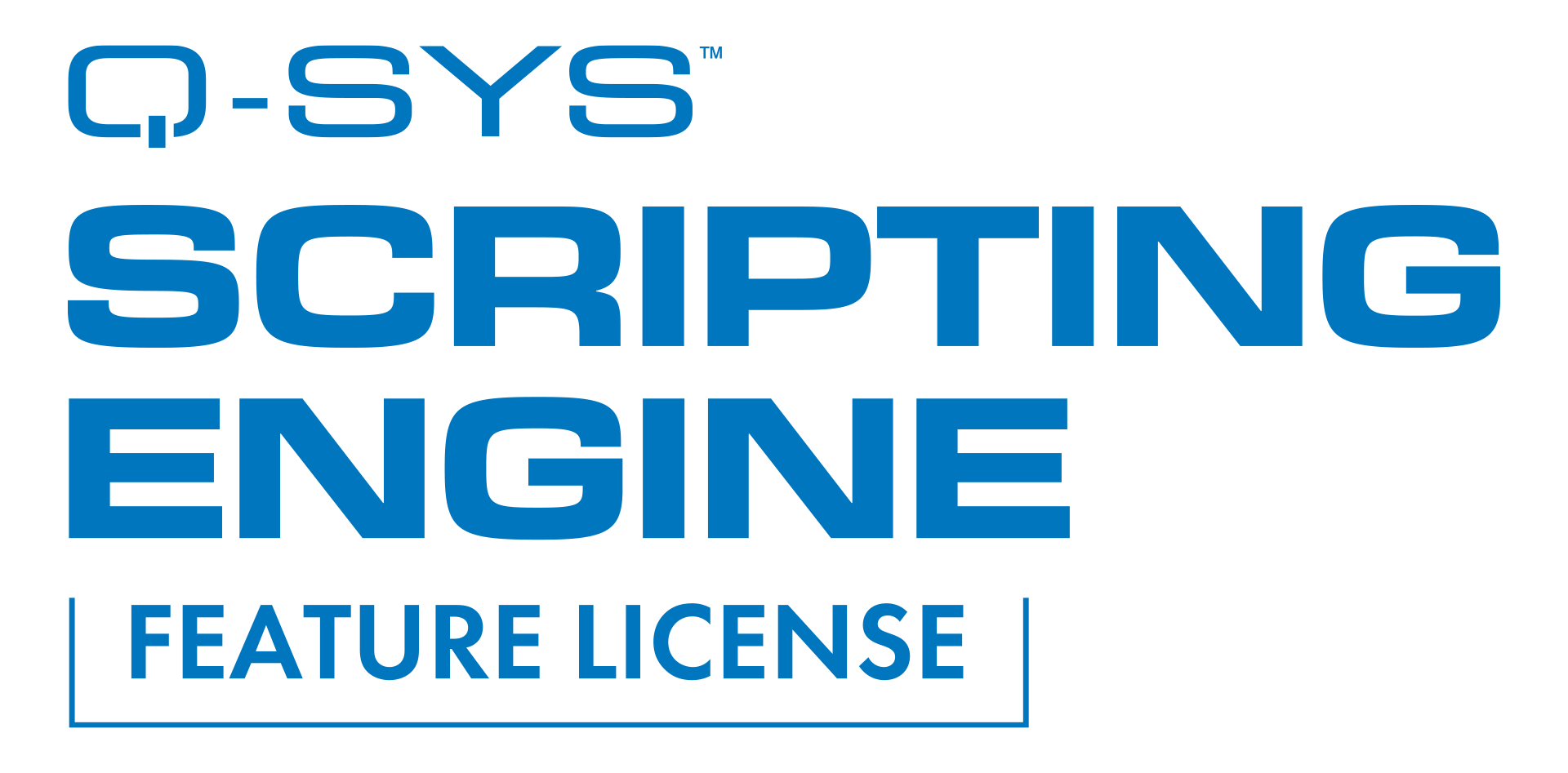 Image text: Q-SYS Scripting Engine Feature License