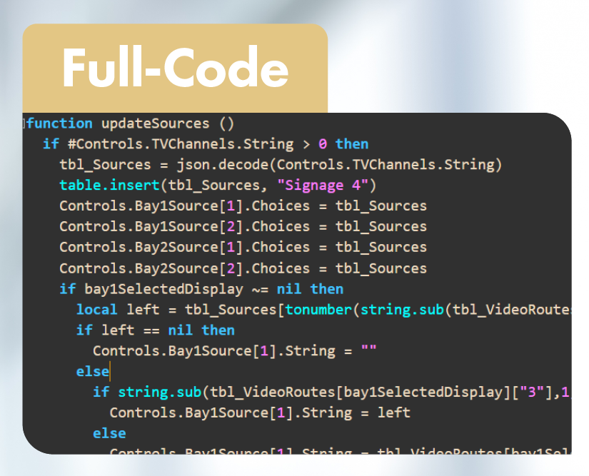An example of code written in Lua