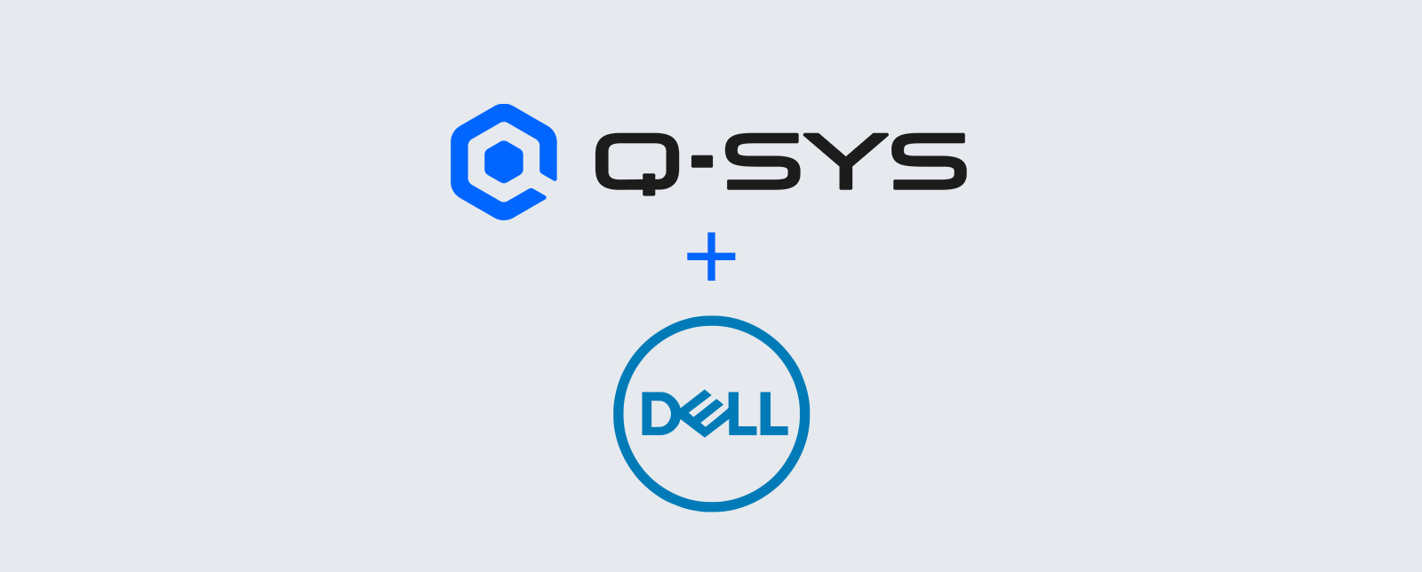 Q-SYS und Dell Logos