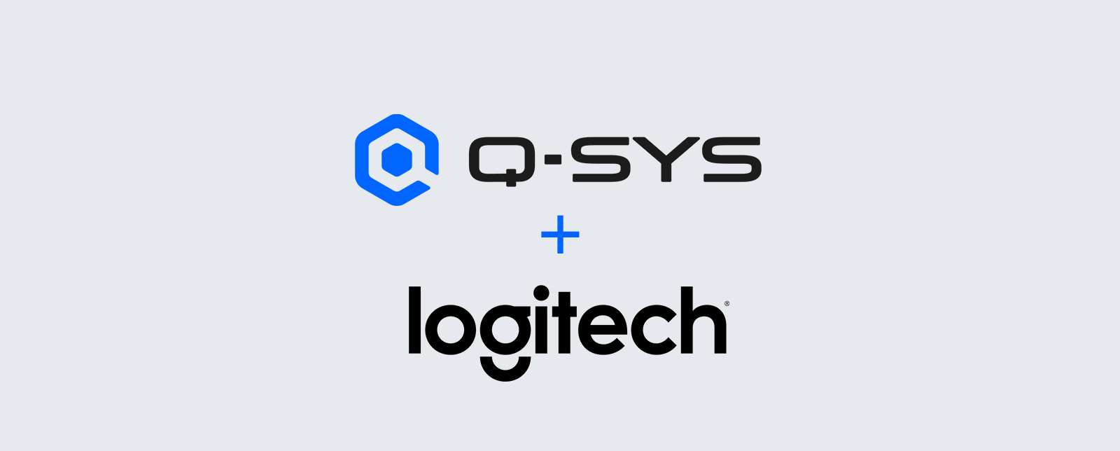 Q-SYS und Logitech Logos