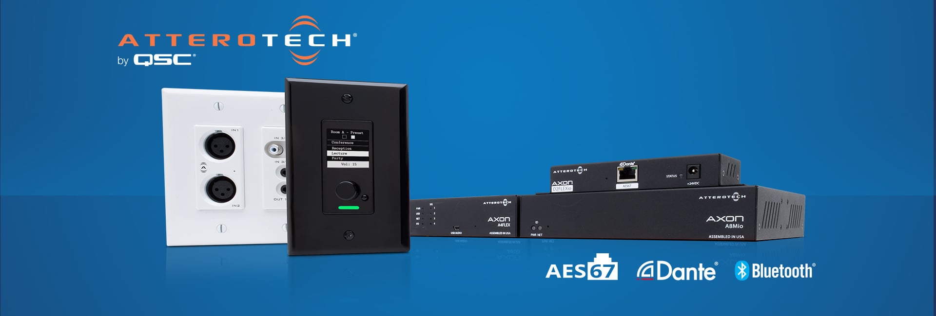 Komposition der Atterotech Serie in der Frontansicht 